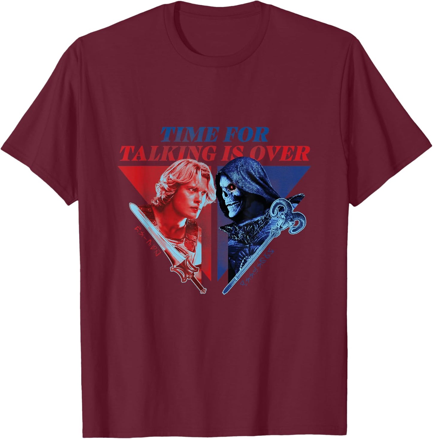 Masters of the Universe Die Zeit zum Reden ist vorbei T-Shirt - T-Shirt | Maroon