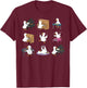Silly Goose Playing Piano Cute Piano Teacher Keyboard Player T-Shirt - T-Shirt | Maroon