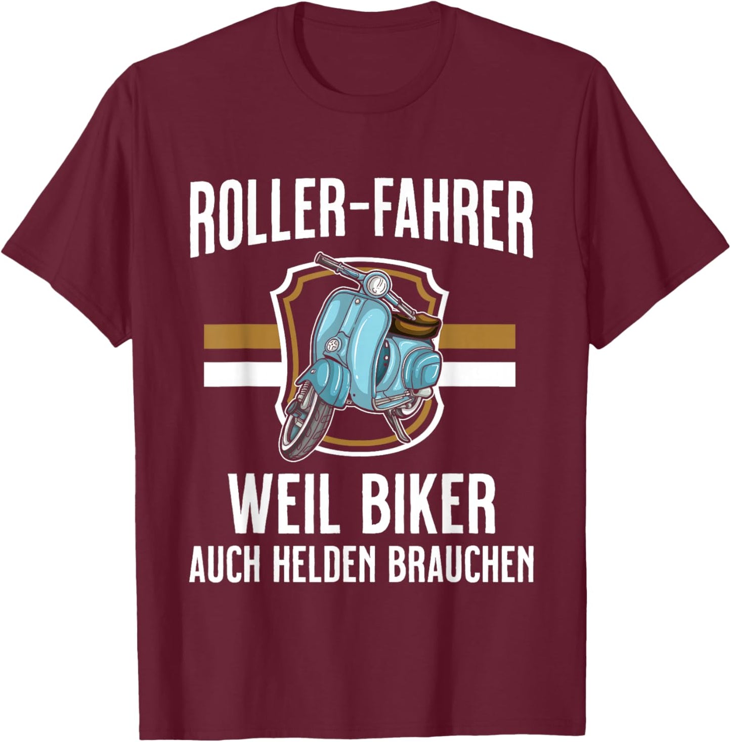 Scooter Gift Scooter Riders Men Women Scooter Rider , black T-Shirt - T-Shirt | Maroon