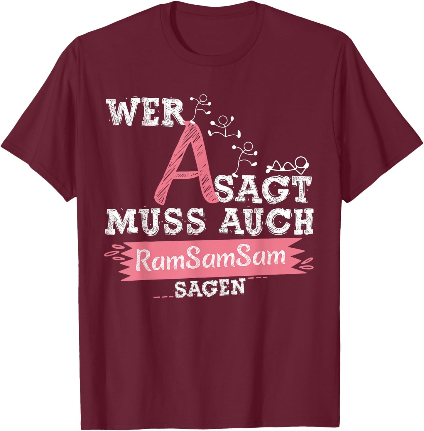 Aramsamsam Children's Songs Nursery Fun Singing , black, s T-Shirt - T-Shirt | Maroon