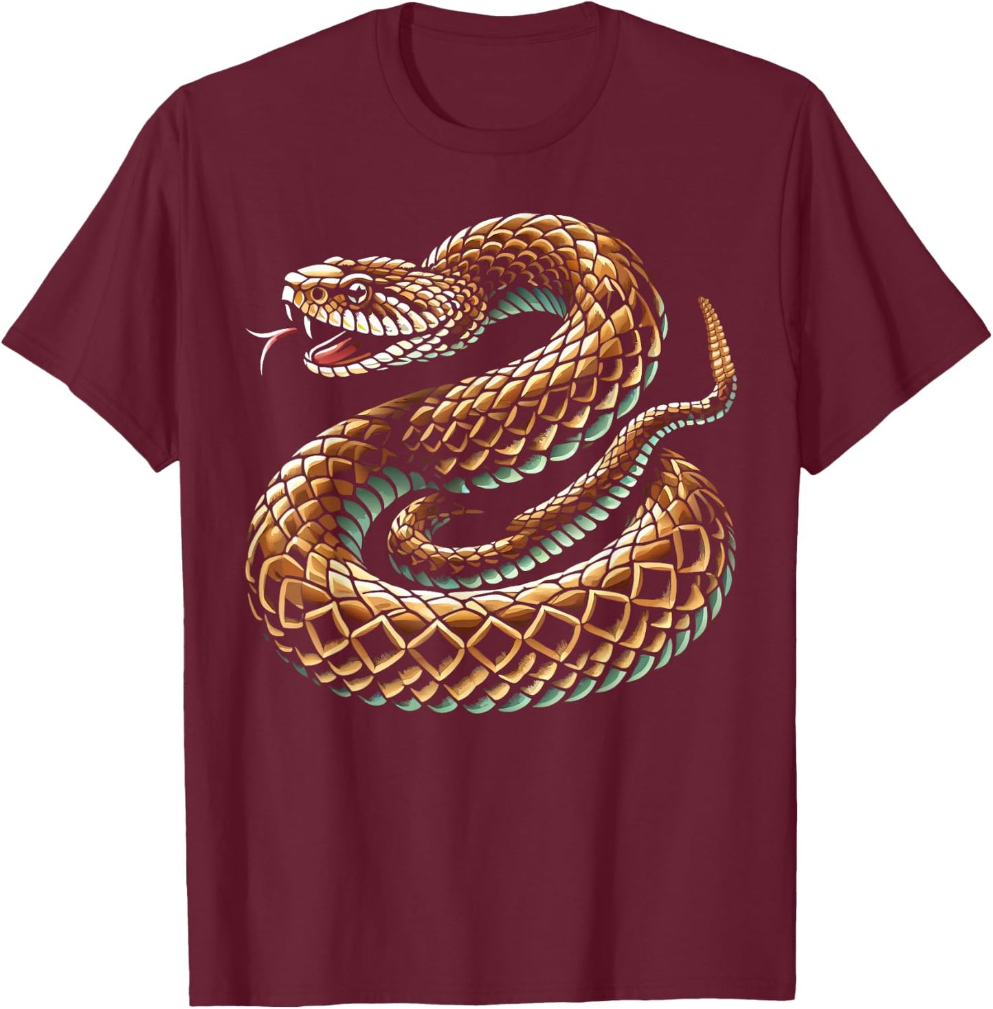 Rattlesnake T-Shirt - T-Shirt | Maroon