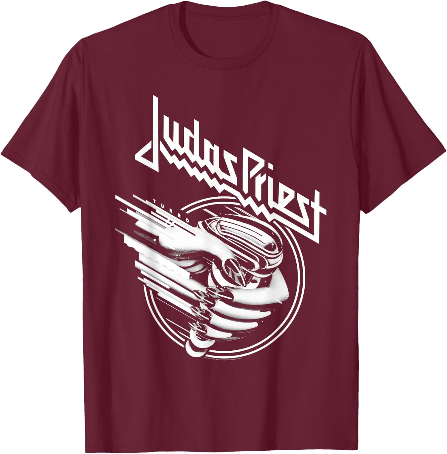 Judas Priest Turbo One Color T-Shirt - T-Shirt | Maroon