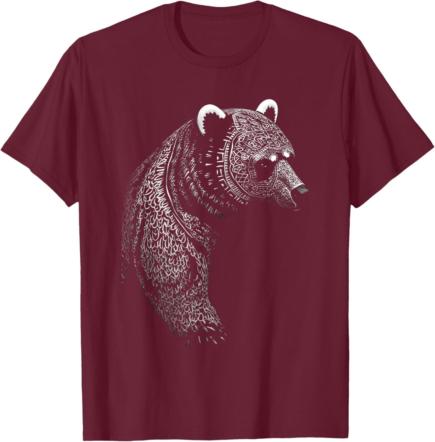 Berserker Bear Warrior Odin Norse Mythology Vikings T-Shirt - T-Shirt | Maroon
