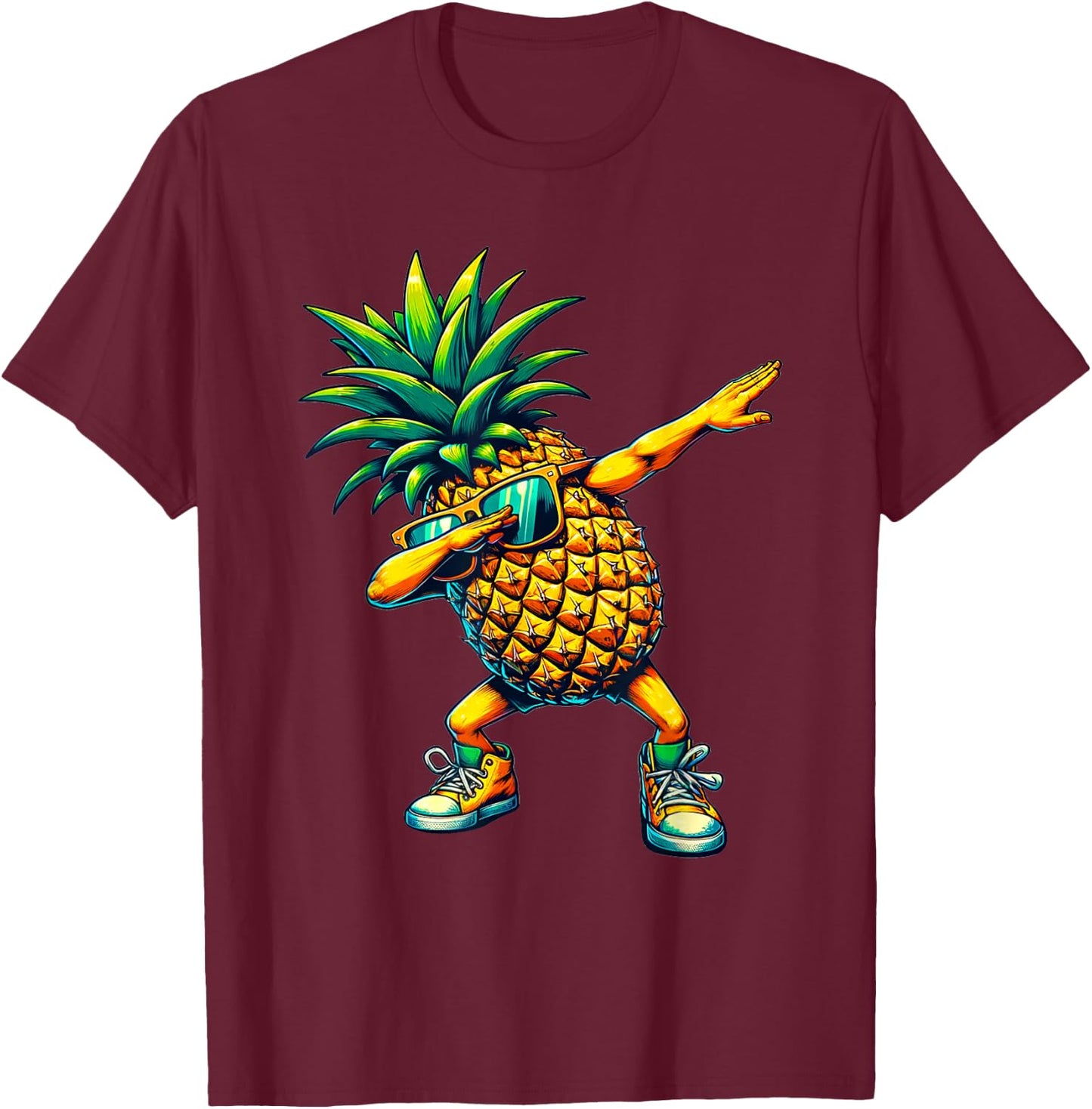 Tamponner l’ananas | Ananas drôle avec motif de fruits T-Shirt - T-Shirt | Maroon