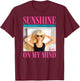 Barbie - Barbie Sunshine in My Head T-Shirt - T-Shirt | Maroon