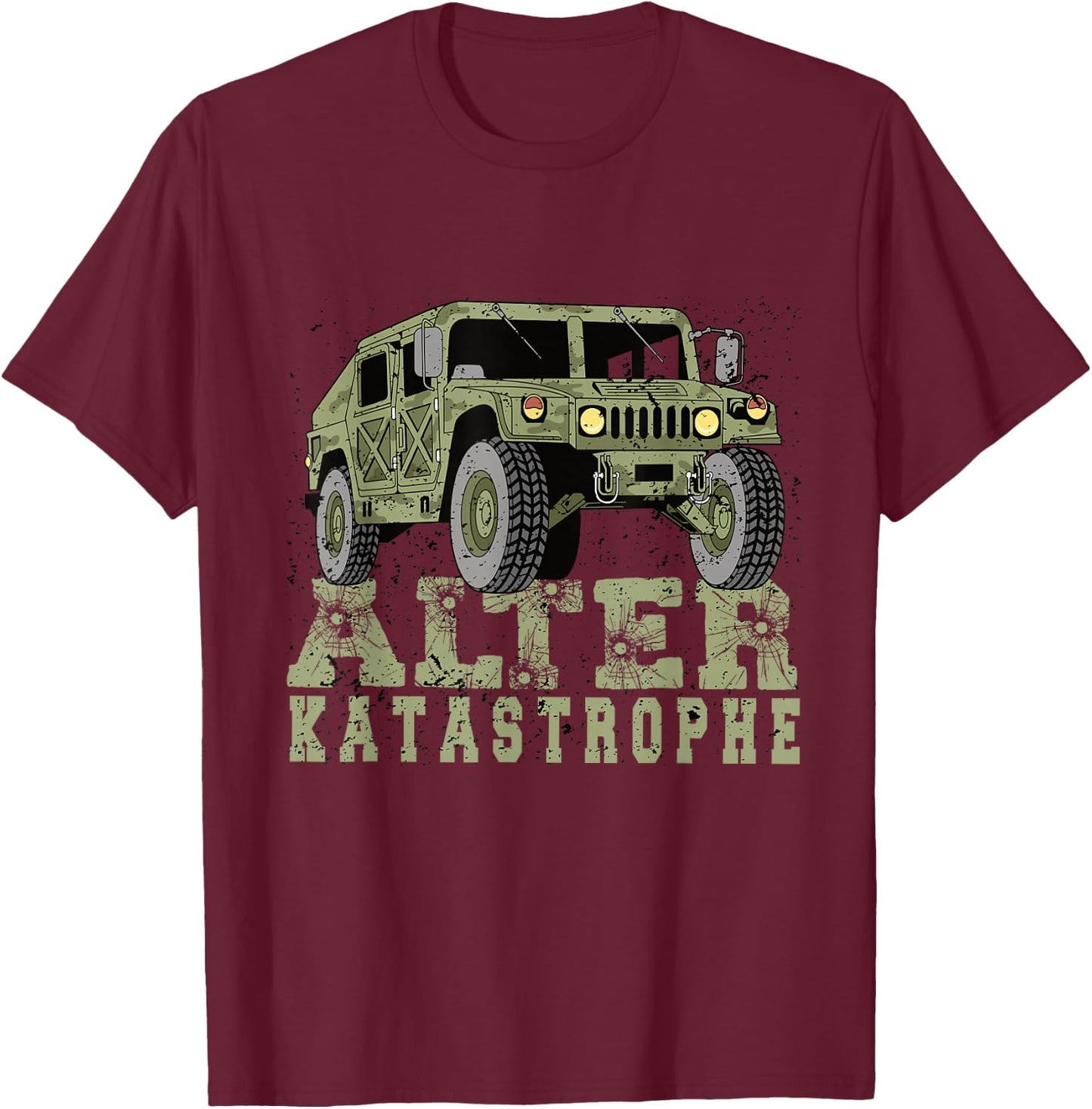 Alter Katastrophe Alter Katastrophe Humour Sarcasm , black T-Shirt - T-Shirt | Maroon