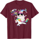 Unicorn Gnome Rainbow Mystical Fairy Fantasy Party T-Shirt - T-Shirt | Maroon