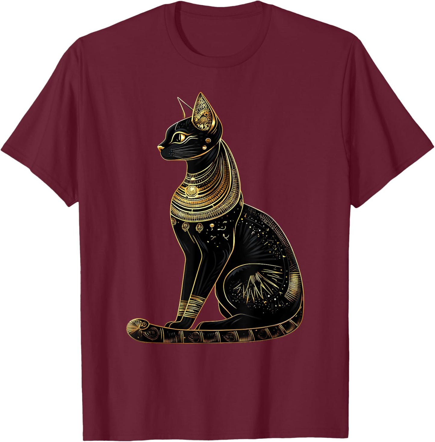 Égypte ancienne Bastet Cat Egypte Mythologie égyptologie égyptienne T-Shirt - T-Shirt | Maroon