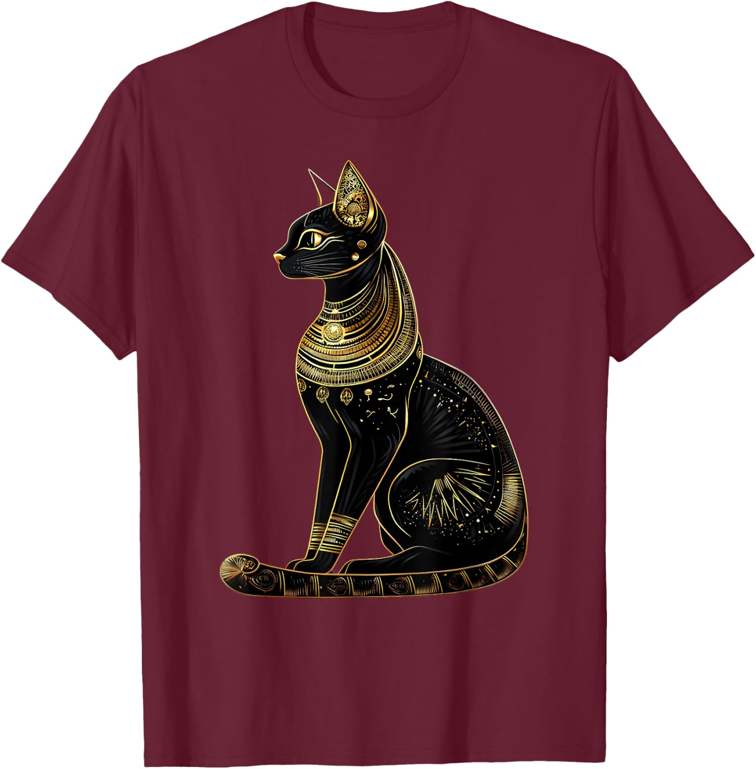 Égypte ancienne Bastet Cat Egypte Mythologie égyptologie égyptienne T-Shirt - T-Shirt | Maroon