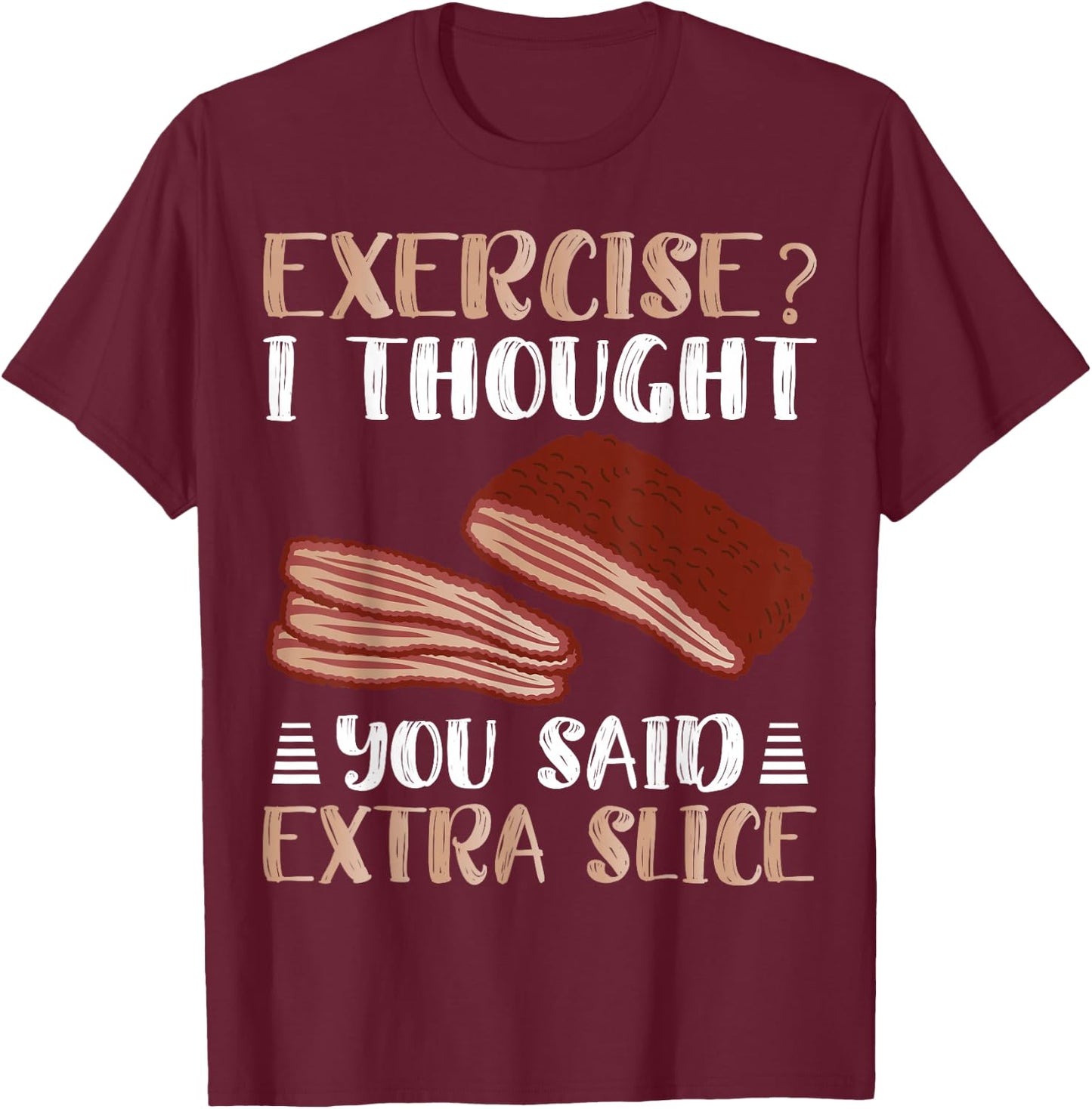 Brisket Funny Beef Grilling Cow Meat BBQ T-Shirt - T-Shirt | Maroon