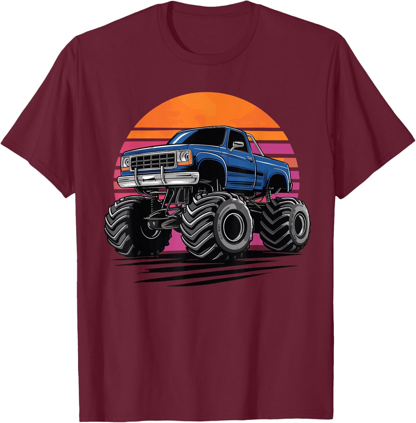 Monster Truck für Kleinkinder Jugend & Erwachsene T-Shirt - T-Shirt | Maroon