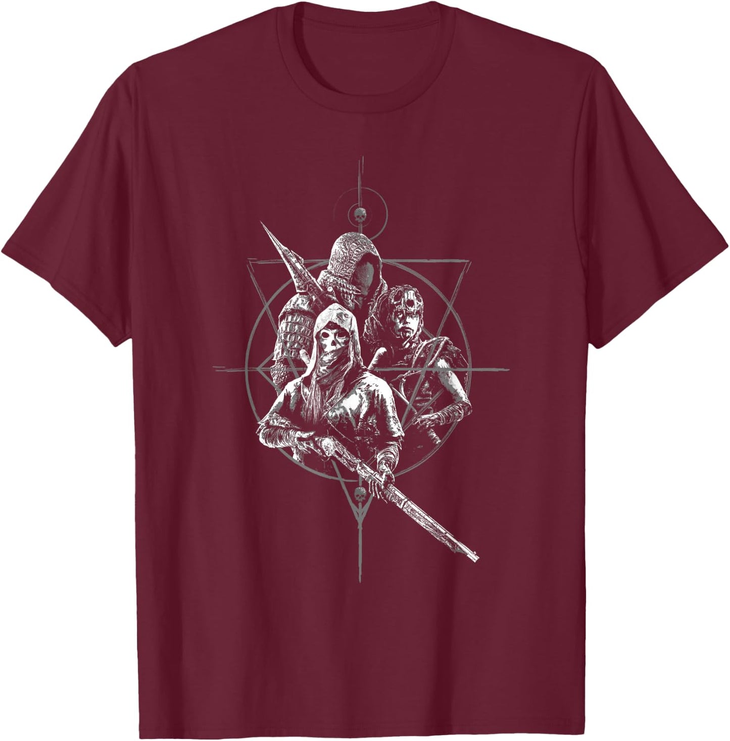 Hunt: Showdown Deadliest Hunters , black T-Shirt - T-Shirt | Maroon