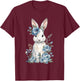 Kaninchen, Hasenohren, Osterhasen Kostüm, Osterdeko, Ostern T-Shirt - T-Shirt | Maroon