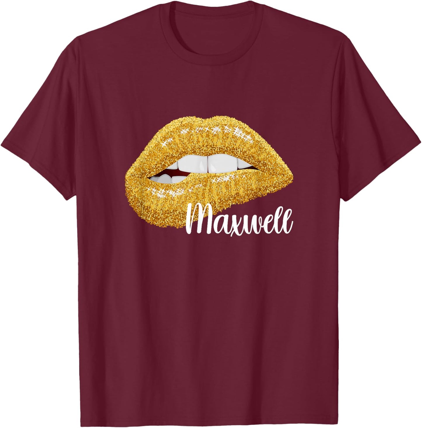 Maxwell - First Name Gift T-Shirt - T-Shirt | Maroon