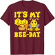 It's My 2nd Bee Day - 2 Years Old Birthday Party Girl T-Shirt - T-Shirt | Maroon