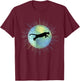 Hazy Sky Jumping Puma T-Shirt - T-Shirt | Maroon