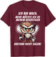 Müde Faul Ich will schlafen Funny Pyjamas Morgenmuffel , black T-Shirt - T-Shirt | Maroon