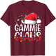 Gammie Claus Family Matching Christmas Pajamas Santa Hat T-Shirt - T-Shirt | Maroon