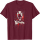 Scream (Scream) Graffiti Metal Style A Horror Dark Art , Black, S T-Shirt - T-Shirt | Maroon