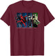 Marvel Studios Spider-Man BND Movie 2026 Heroes and Villains T-Shirt - T-Shirt | Maroon