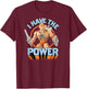 Masters Of The Universe - with German Text "Ich habe die, black T-Shirt - T-Shirt | Maroon