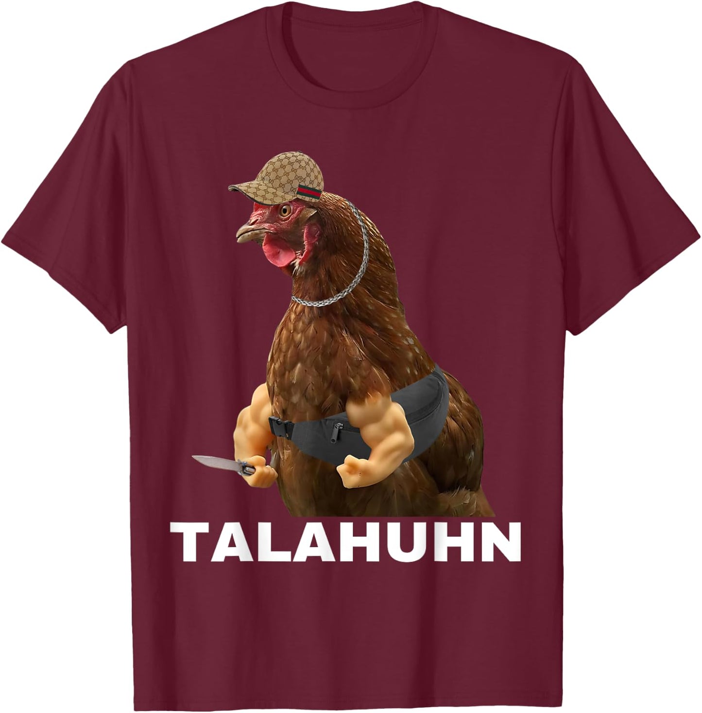 Tala Chicken Tala Chicken , black T-Shirt - T-Shirt | Maroon
