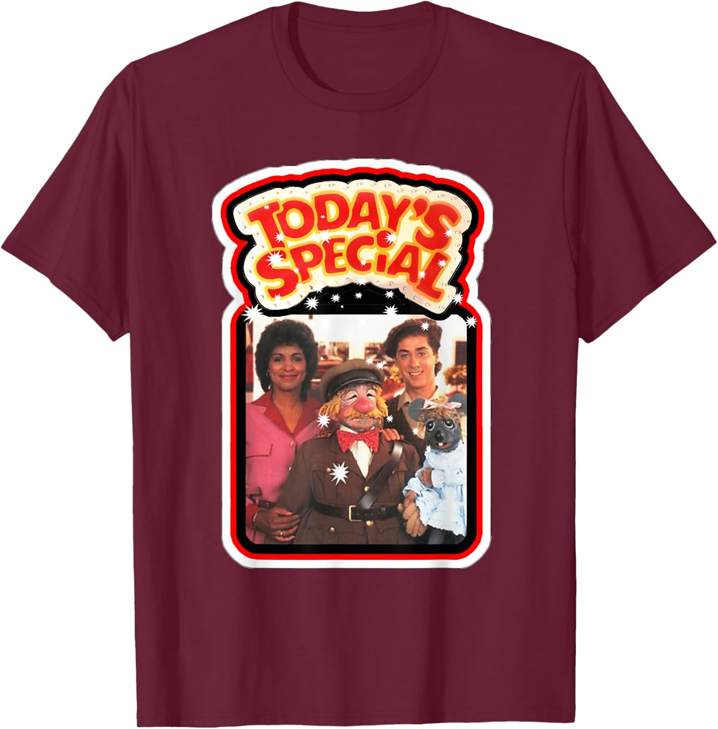Today's Special Retro 80's Canadian Kids TV T-Shirt - T-Shirt | Maroon