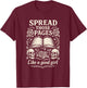Spread Those Pages Book Design Spicy Dark Romance T-Shirt - T-Shirt | Maroon