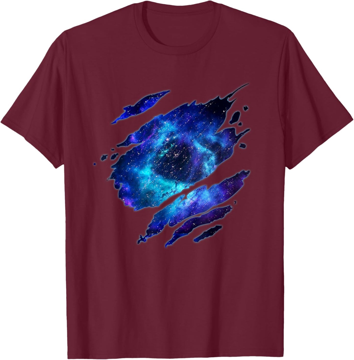 Black Hole Galaxy - Cool Space Galaxy Shirt T-Shirt - T-Shirt | Maroon