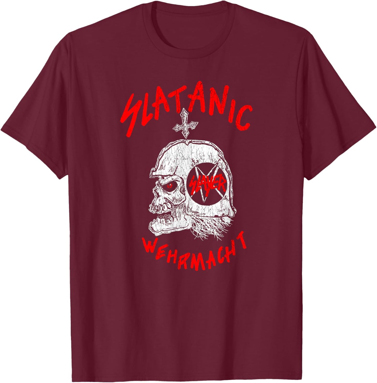 Slayer Slaytanic T-Shirt - T-Shirt | Maroon