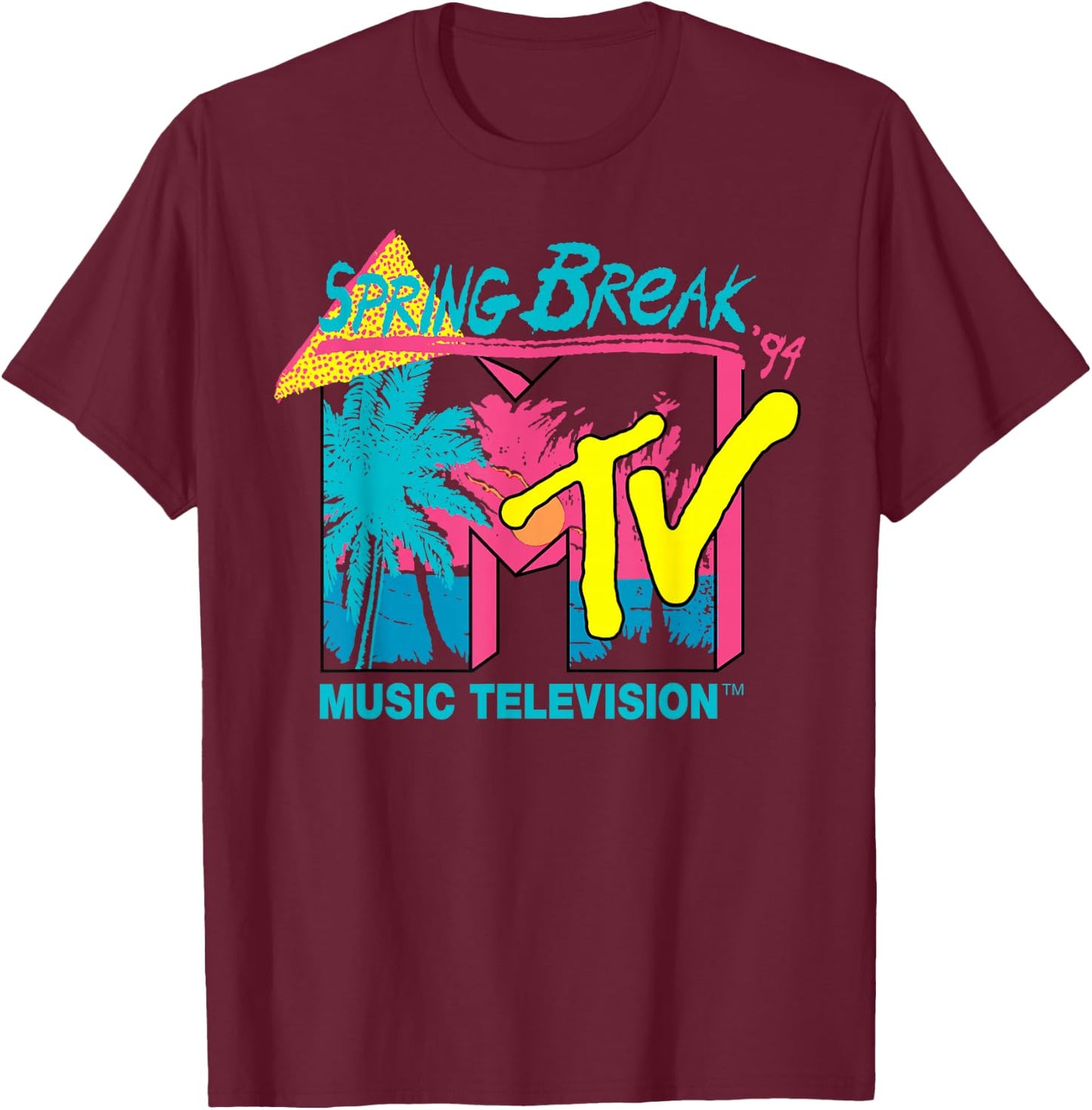 MTV - Spring Break 94 T-Shirt - T-Shirt | Maroon