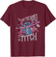 Disney Lilo & Stitch Out Of This World Vintage Stitch T-Shirt - T-Shirt | Maroon