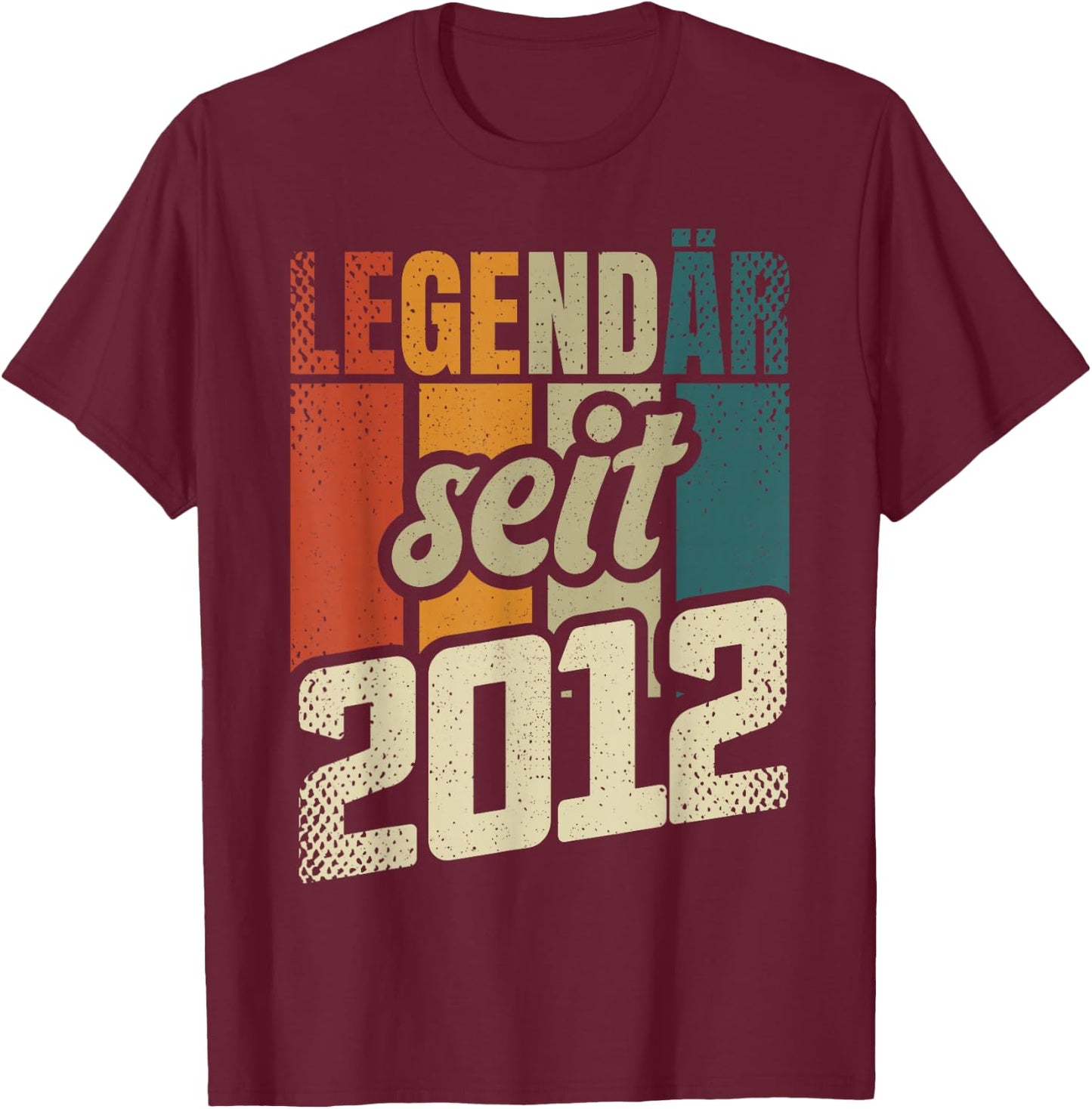 14. Geburtstag Junge Mädchen 14 Jahre 2012 Geschenk Lustig T-Shirt - T-Shirt | Maroon