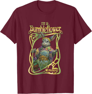 Magic: The Gathering Ms. Bumbleflower Portrait Vintage , black T-Shirt - T-Shirt | Maroon