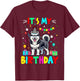 My Birthday Colourful Costume Husky Funny Party Lover T-Shirt - T-Shirt | Maroon