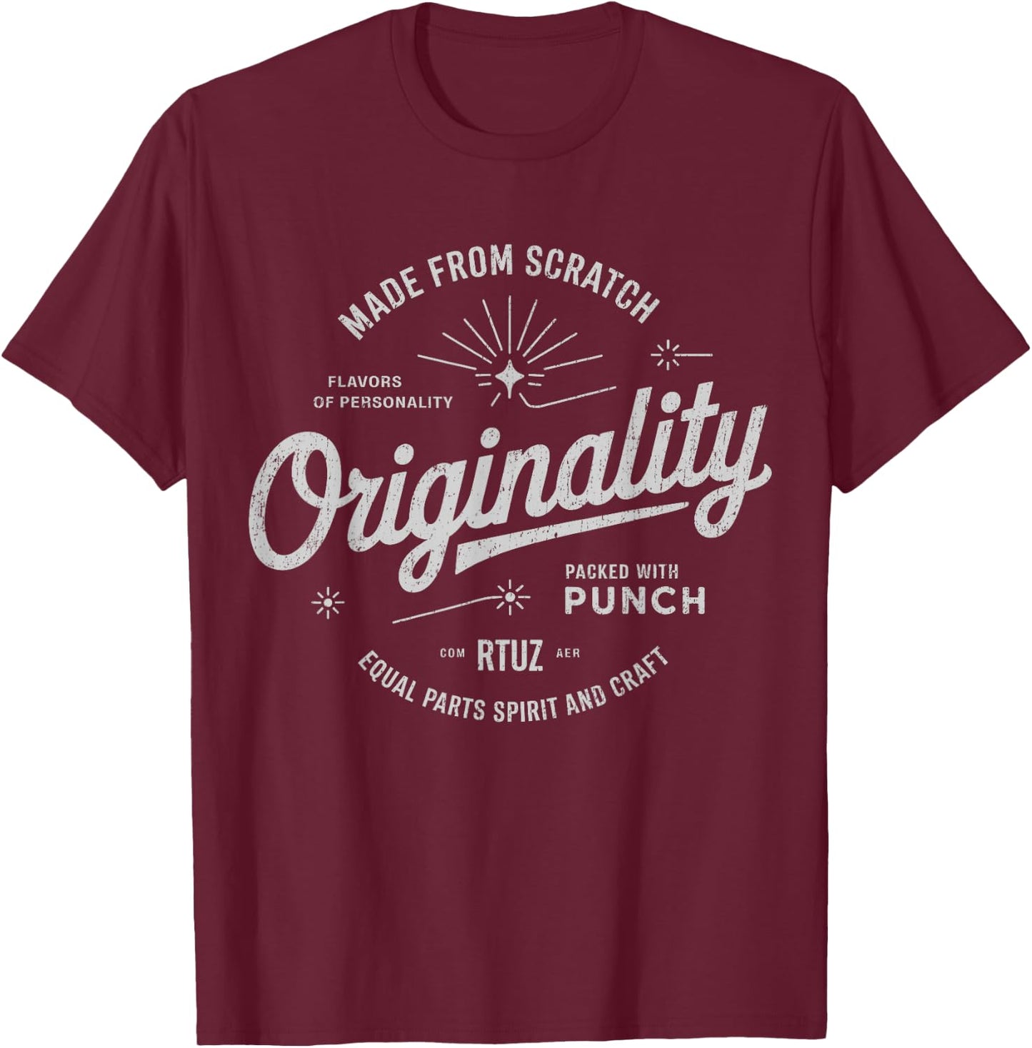 Modern Hip Hop Y2K Vintage Hipster Edgy Urban Streetwear T-Shirt - T-Shirt | Maroon