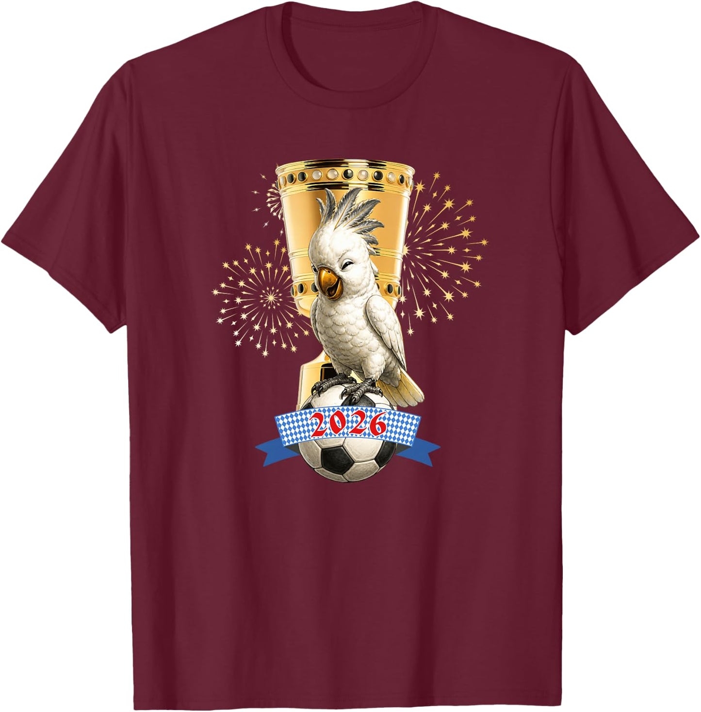 Kakadu für Fans von süßen Maskottchen Premium T-Shirt - T-Shirt | Maroon