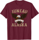 Juneau Alaska USA Bald Eagle T-Shirt - T-Shirt | Maroon