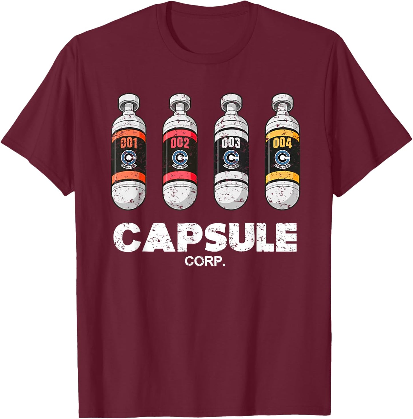 Capsule Corp for Geek and Otaku fan of Anime and Manga 90s T-Shirt - T-Shirt | Maroon