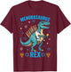 Funny Hanukkah Menorasaurus Trex Dinosaur Jewish Chanukah T-Shirt - T-Shirt | Maroon