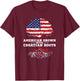 Croatia Roots American Grown Croatian Roots Hrvatska T-Shirt - T-Shirt | Maroon