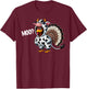 Turkey Moo Funny Thanksgiving Fake Cow Costume Halloween T-Shirt - T-Shirt | Maroon