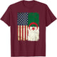 Algerian American Flag Pride Heritage Patriotic Vintage T-Shirt - T-Shirt | Maroon