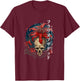 Soft Grunge Anime Aesthetic Flower Japanese Spider Lily T-Shirt - T-Shirt | Maroon
