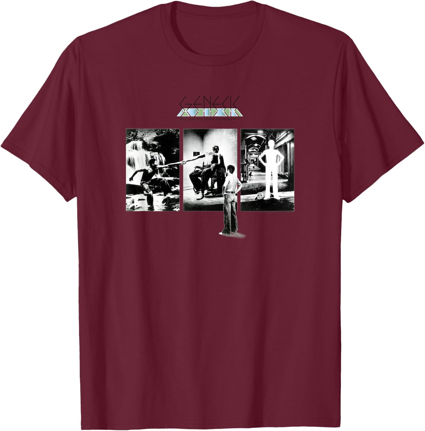 Genesis The Lamb Lies Down on Broadway T-Shirt - T-Shirt | Maroon