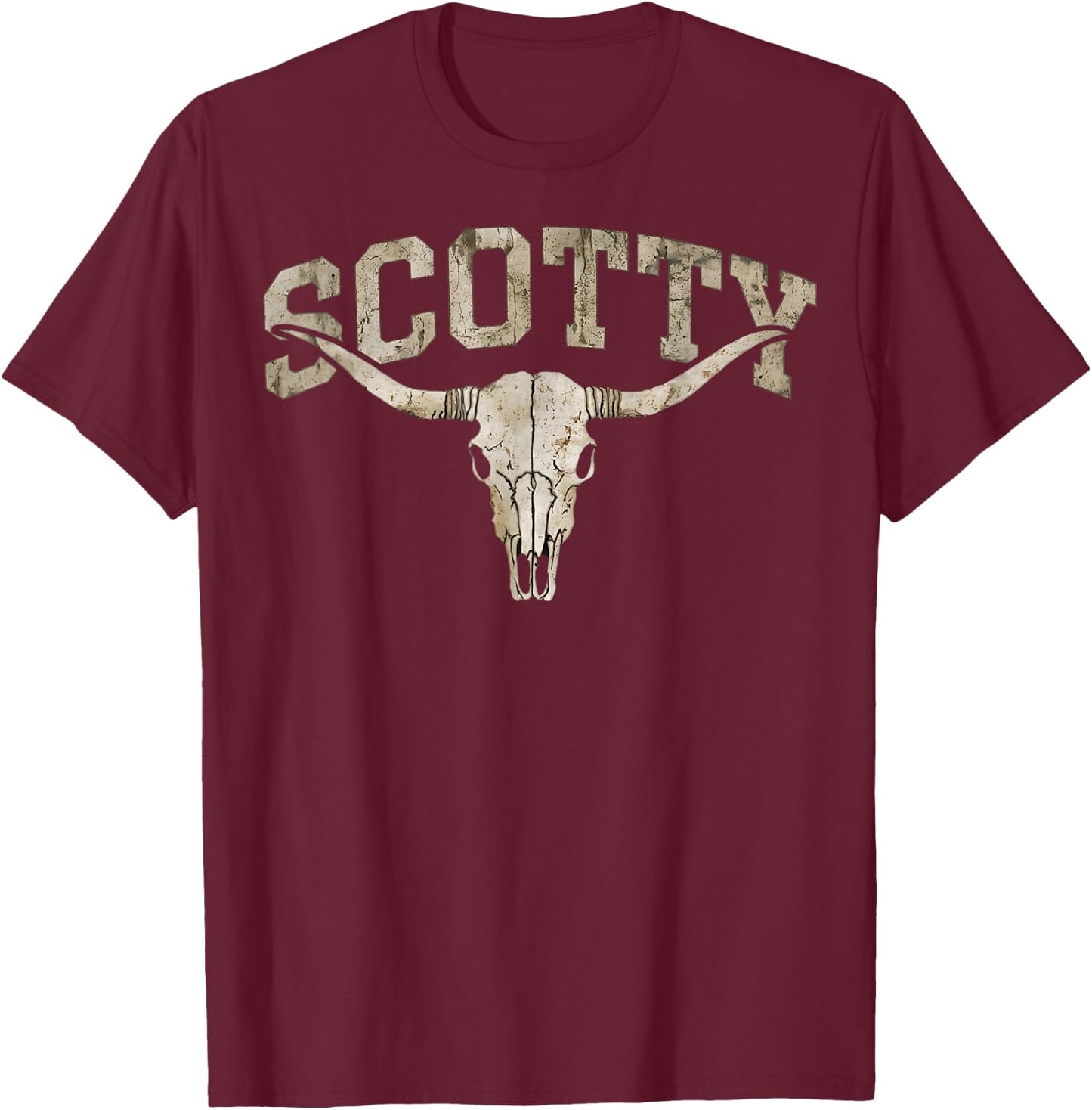 Vintage Classic Scotty Name Gift Women T-Shirt - T-Shirt | Maroon