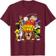 Looney Toons Character Group Small T-Shirt - T-Shirt | Maroon