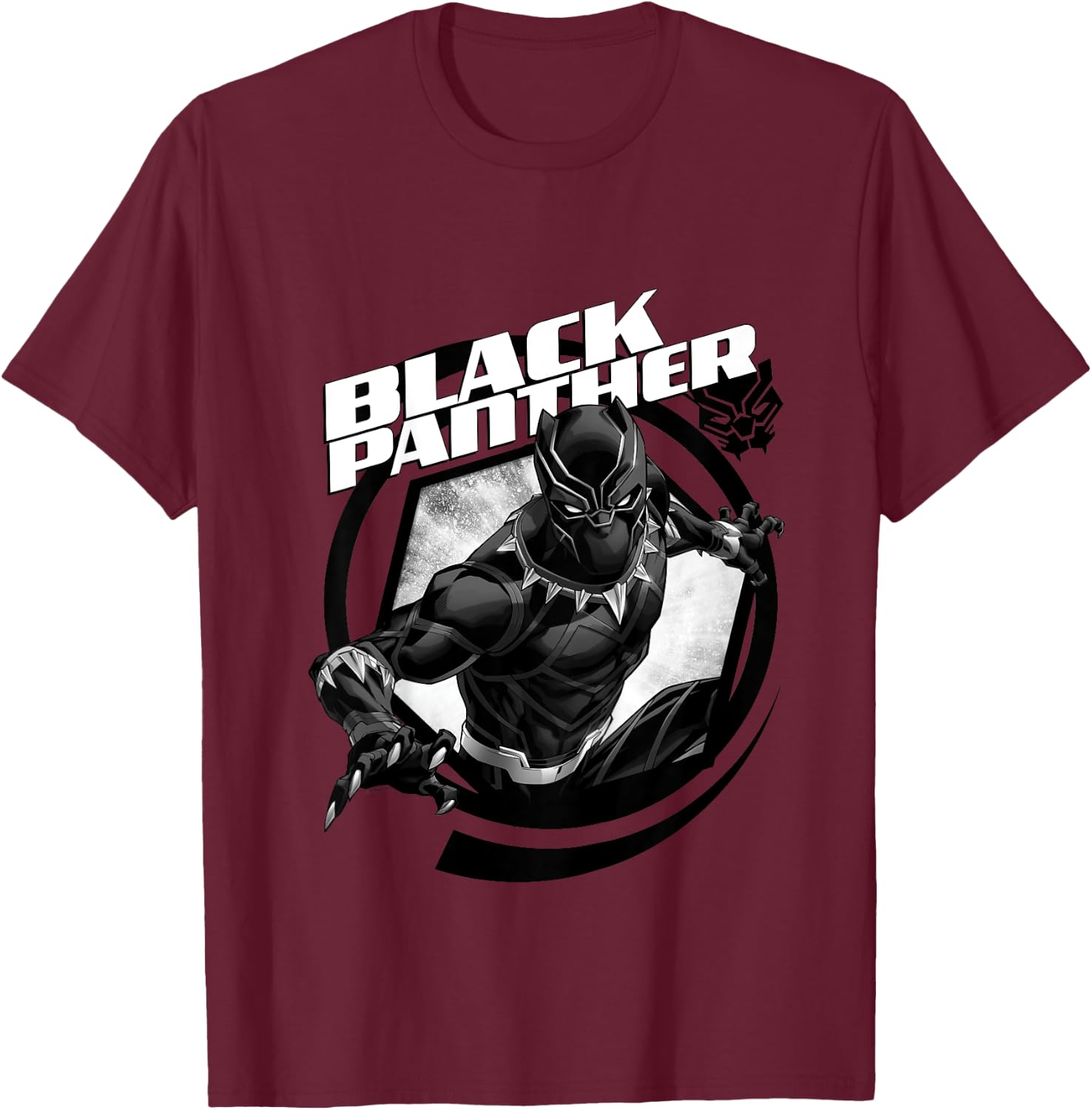 Kids Avengers Black Panther Hexagon , Black, 2 T-Shirt - T-Shirt | Maroon