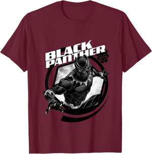 Kids Avengers Black Panther Hexagon , Black, 2 T-Shirt - T-Shirt | Maroon