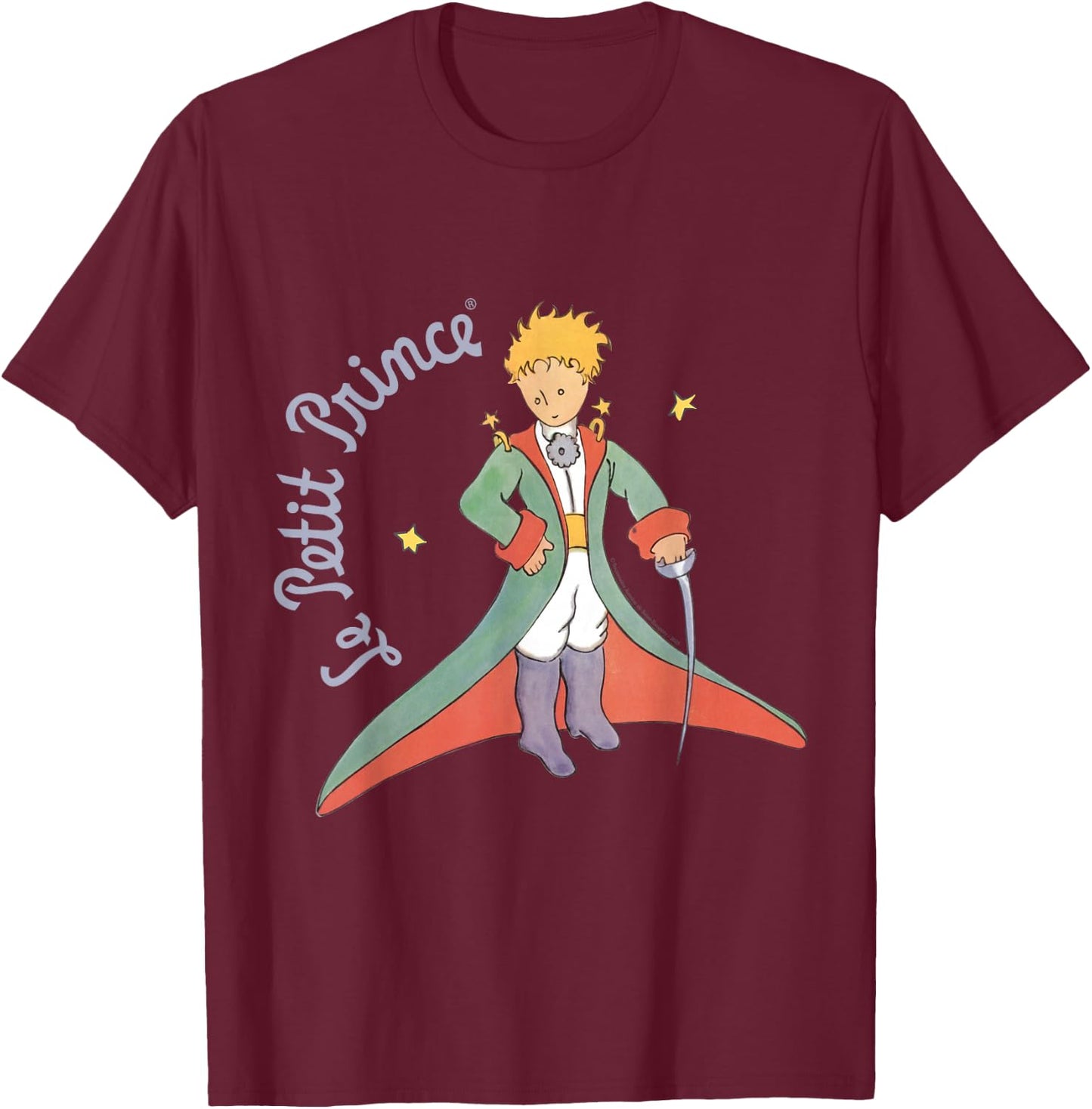 Le Petit Prince Classic Art Stars Adventure T-Shirt - T-Shirt | Maroon